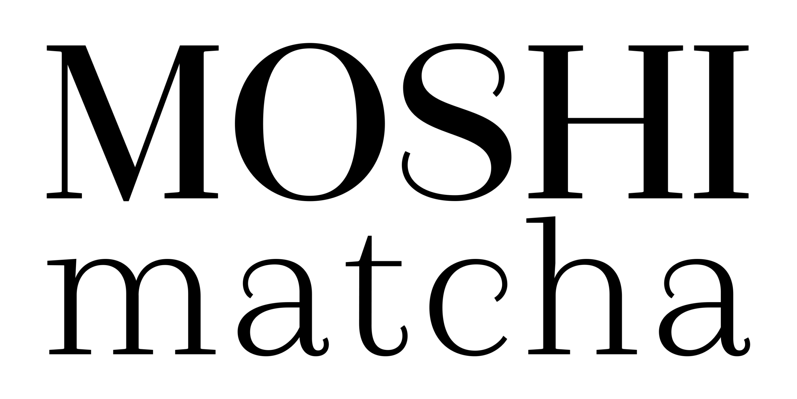 Moshi Matcha black logo