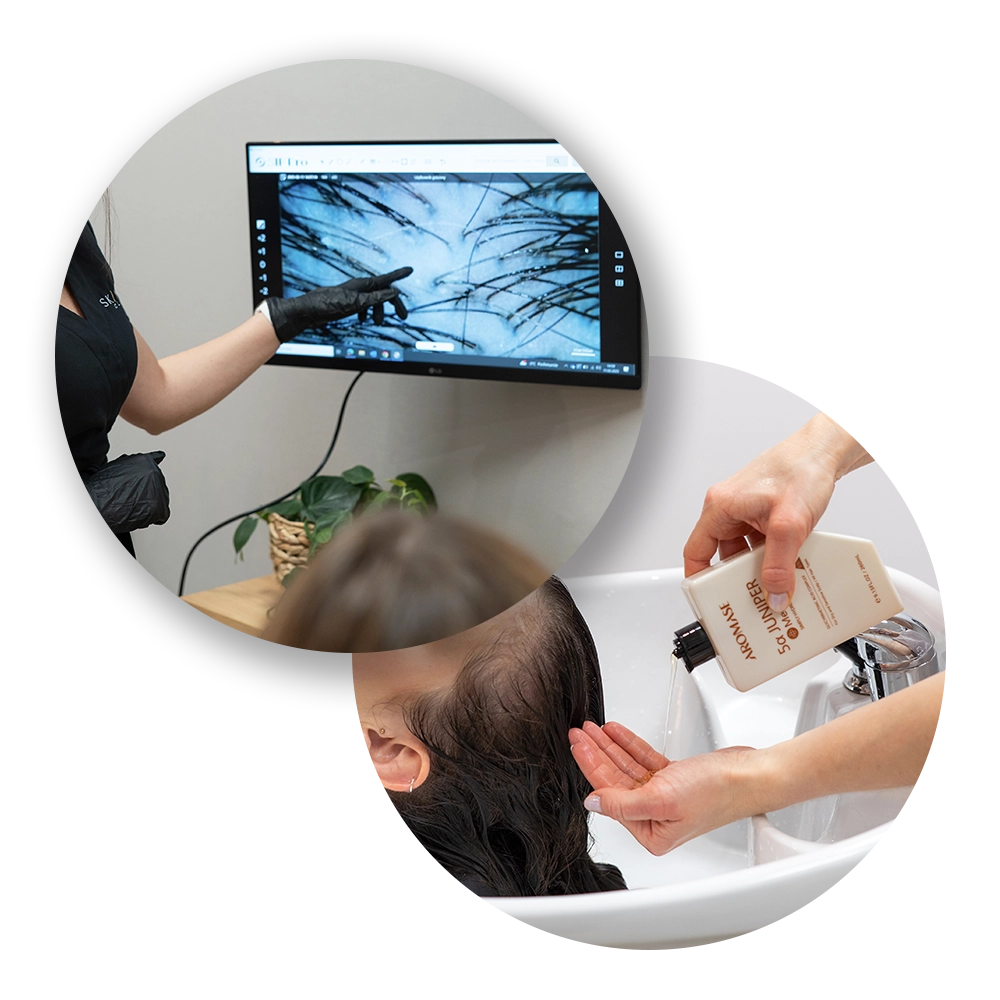 Konsultację trychologiczną, zabieg MediPro i kontrolę efektów w Skinline Clinic